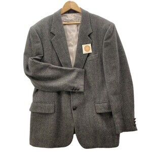 Boston Trader Tweed Sport Coat Men's 42R Olive Heather Wool Classic Old Money